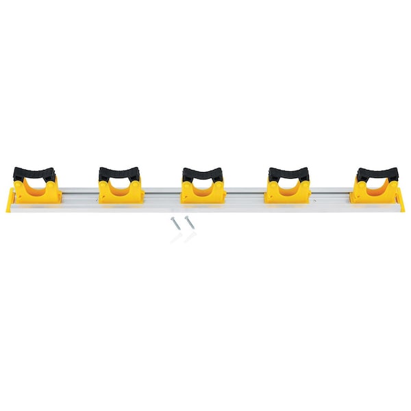 Global Industrial Mop & Broom Holder, Aluminum, 27-1/2L 640938 - main